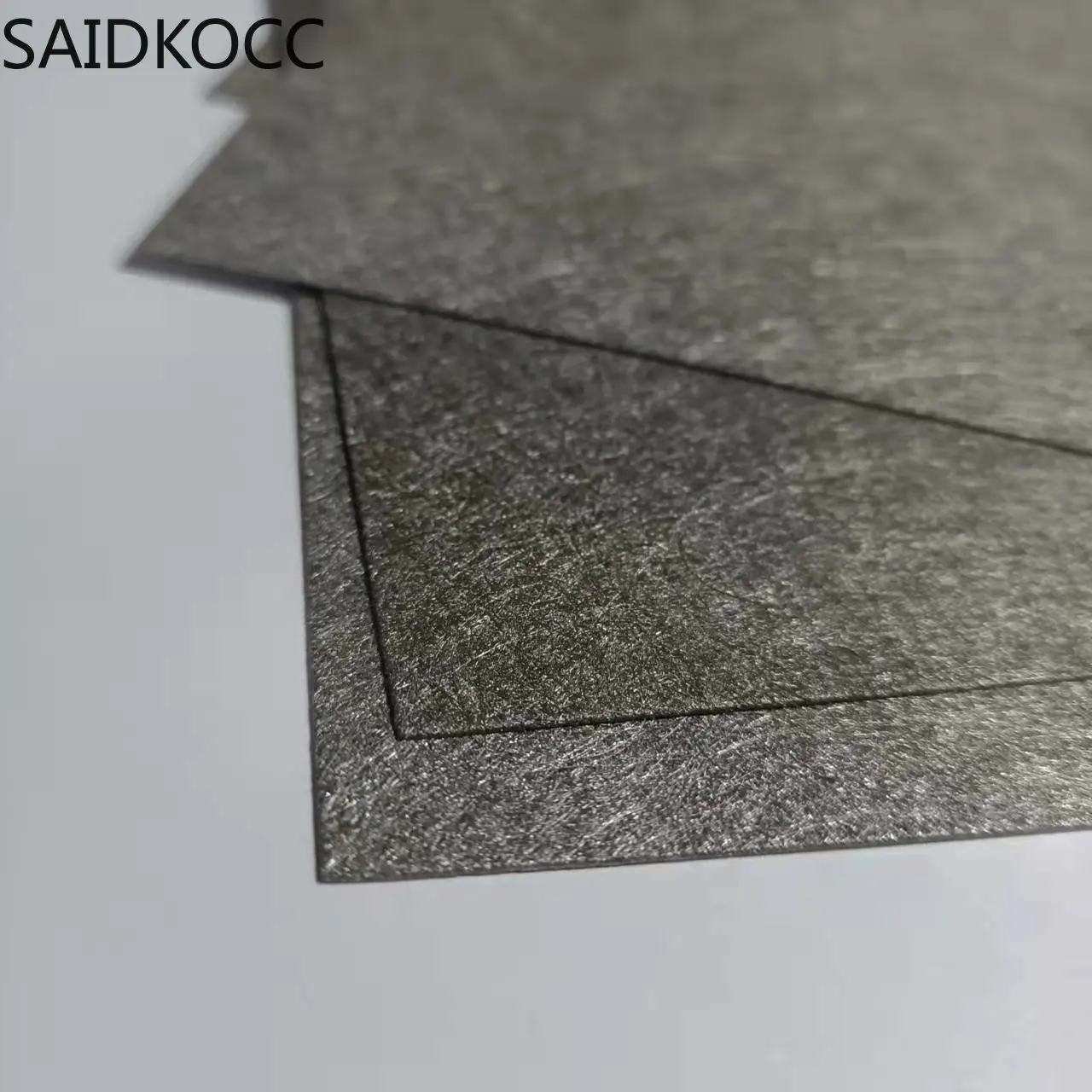 SAIDKOCC Customizable Thickness Size Porosity Ti Fiber Felt Titanium Sintered Metal Fiber Felt for Fuel Cell Research