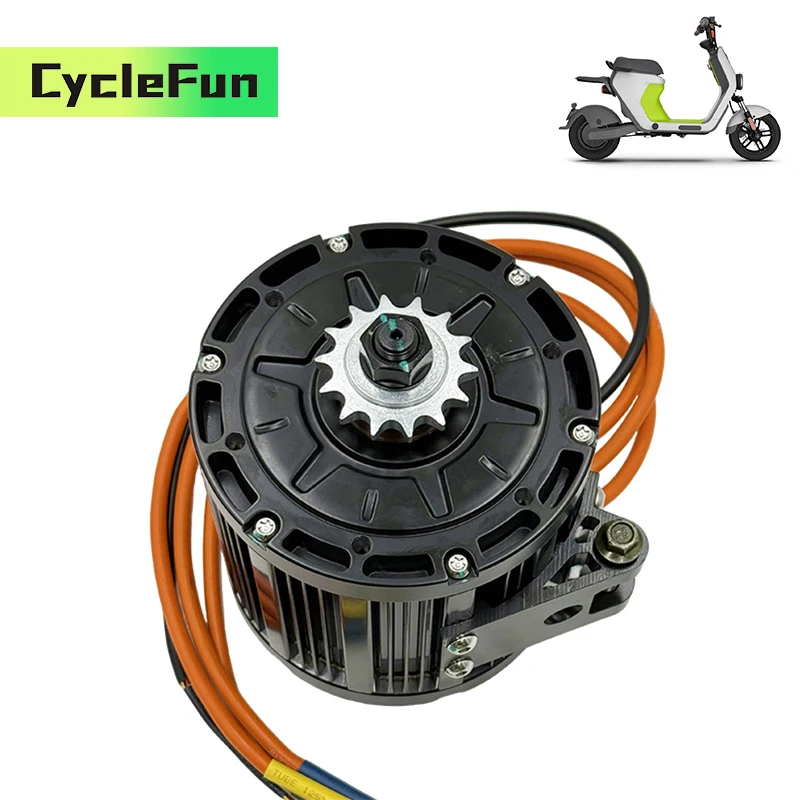 

QS138 3000W 70H 72V 3800RPM PMSM Mid Drive Motor Sprocket or Belt Type with Hall Sensor For Electric Motorcycles Scooter E-bike