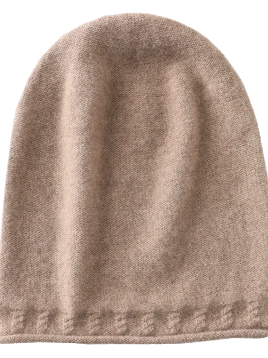 Gorro de malha de lã pura ex algemado simples sle outono inverno torção flor preguiçoso sle camere chapéu feminino sle