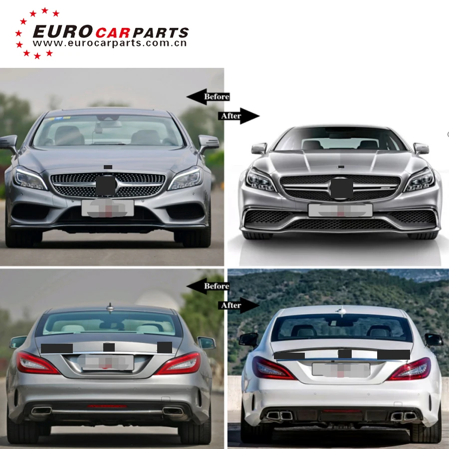 

2015-2018 Year Cls Class W218 Cls63 Automobiles Exterior Facelift Bodykit Upgrade Set Car Bumper GT TI Grille