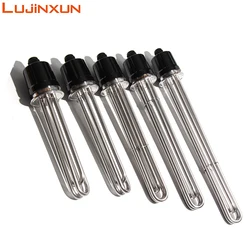 LUJINXUN 2 Inches Tri-Clamp Brewing Heating Element SUS304 3/4.5/6/9/12kw Immersion Water Tubular Electric Heater 220V 380V 1pc