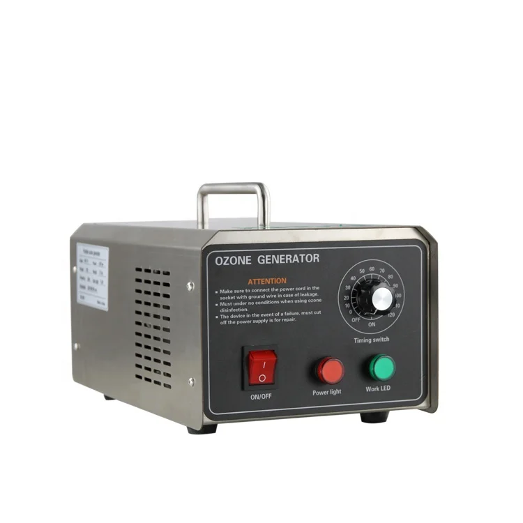 

Portable Feeding Ozone Stainless Steel Ozone Generator Machine 3g