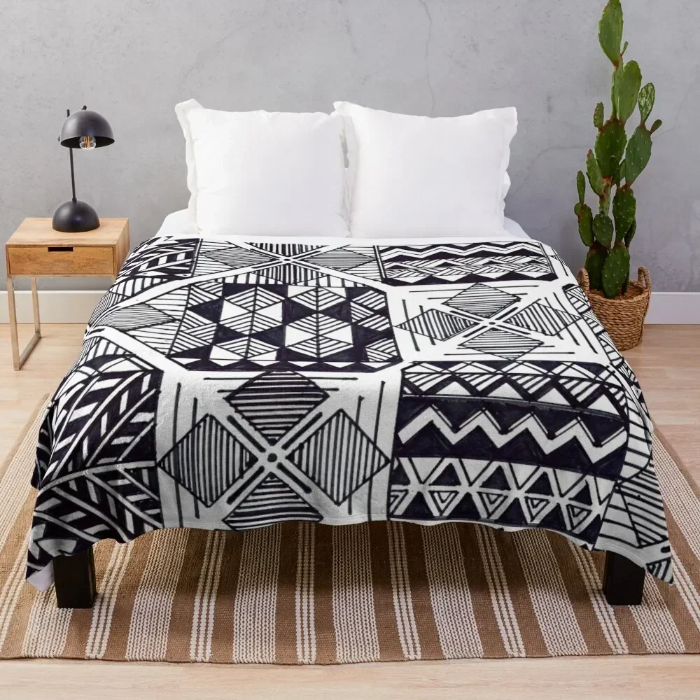 12 Square Motifs of Samoa Throw Blanket Quilt heavy to sleep funny gift Loose Blankets