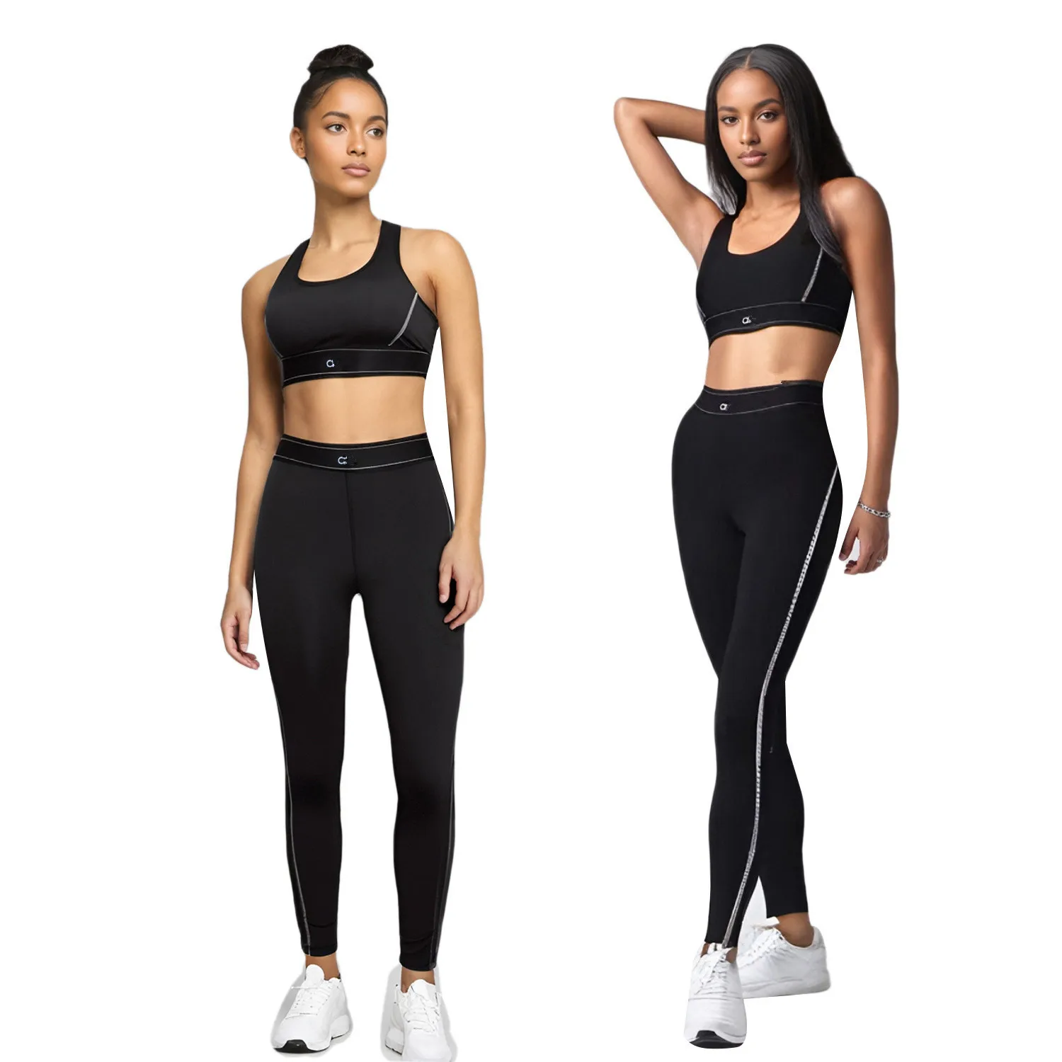 Y9001 Sportswear Yoga Clothes Set Leggings and Tops Fitness Sports Suits Gym Clothing Bra Pants Sets Running Sport Outfit for Wo