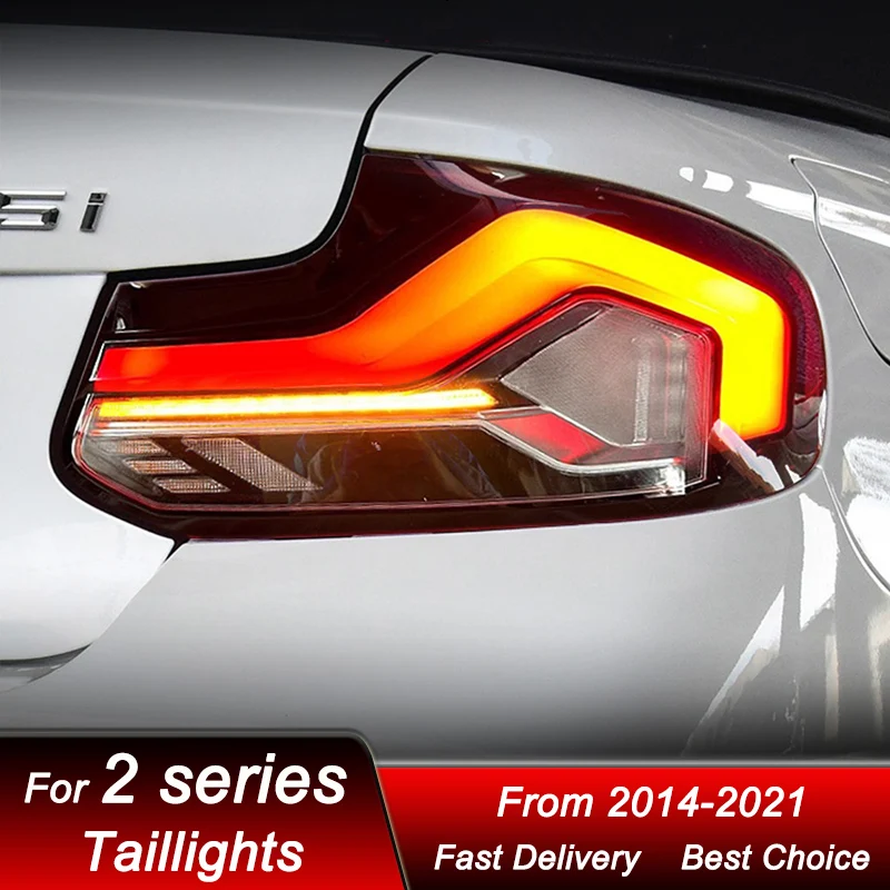 

Pop Car Led Tail Lights For BMW 2 Series F22 F87 2014-2021 New Style FULL LED Tail Lamp Dynamic Turn Signal Light Tail Lamp Asse