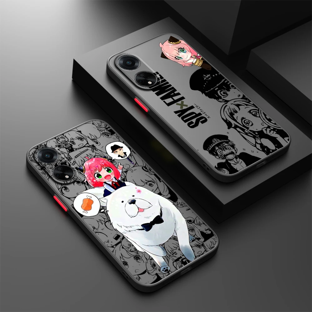 SPY X FAMILY Cool Comic Art Frosted Translucent For OPPO X5 X3 A54S A5 A94 A16 A53S A57 A74 A72 A96 A98 A78 5G Cover Phone Case