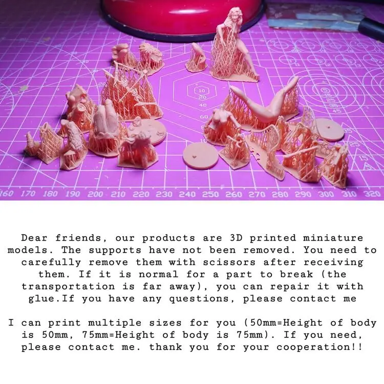 120mm = 1/16,75mm = 1/24,50mm = 1/35, impresión 3D, figura de resina en miniatura, kit sin montar y sin pintar