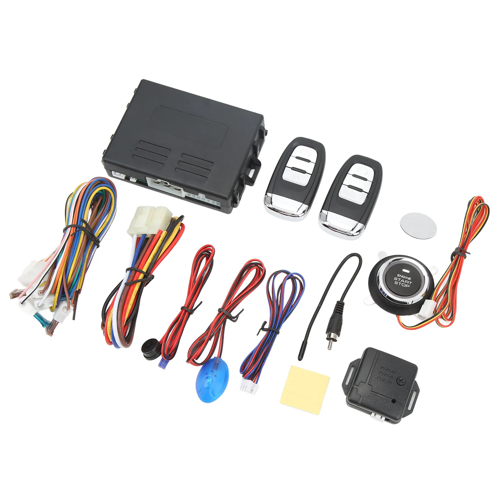 12V One Button Start Keyless Entry Anti Theft System Universal for Autos OEM Replacement Remote Central Locking Kit