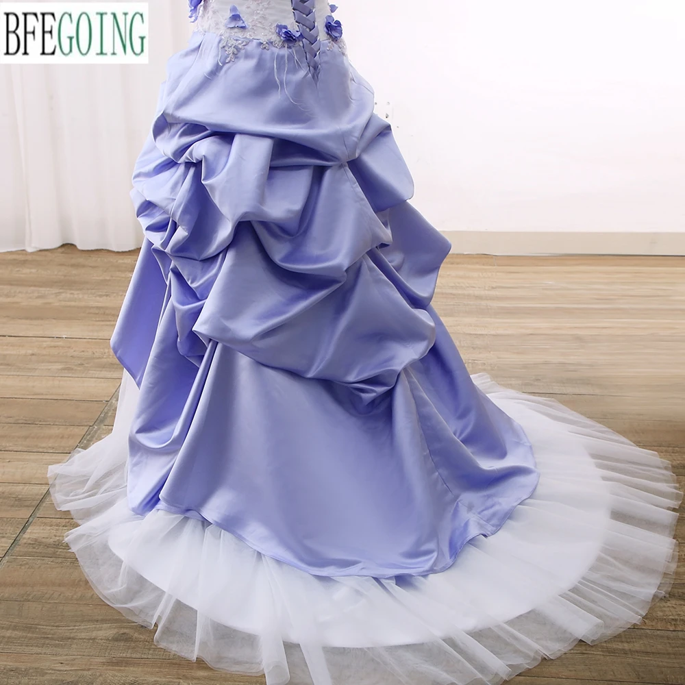 Robe de Mariée Trapèze en Satin et Tulle, Longueur au Sol, avec Traîne Chapelle Personnalisée, pour Femme