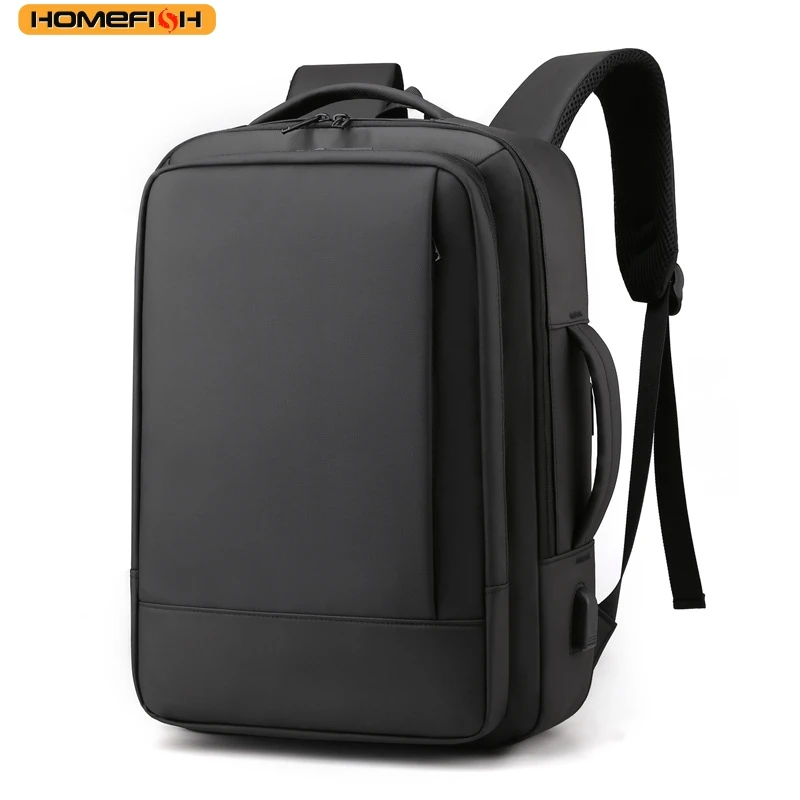HOMEFISH Men's Multifunctional Laptop Backpack, Large Capacity Business Backpack, Stylish School Backpack for College Students