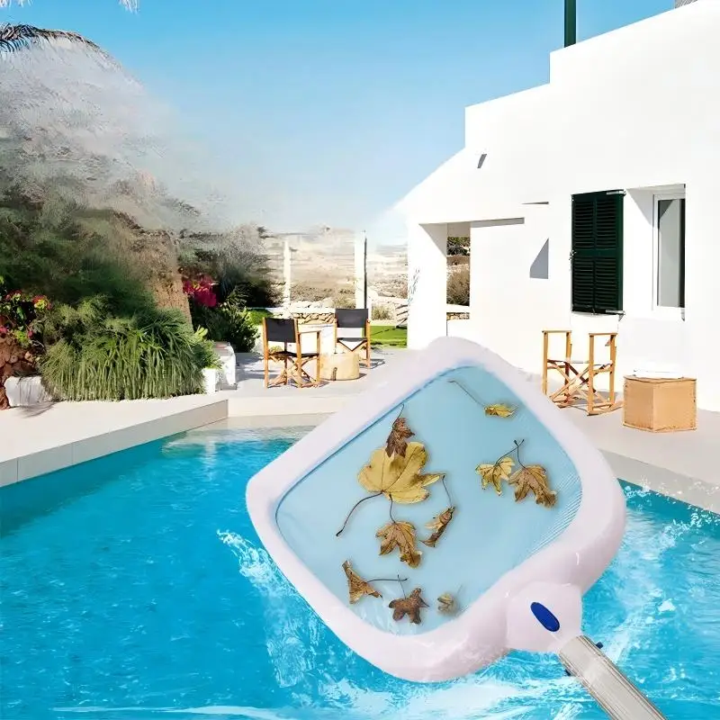 Swimming Pool Cleaning Leaf Skimmer Net Shallow Water Debris Catching Net Portable Spa Pool Supply