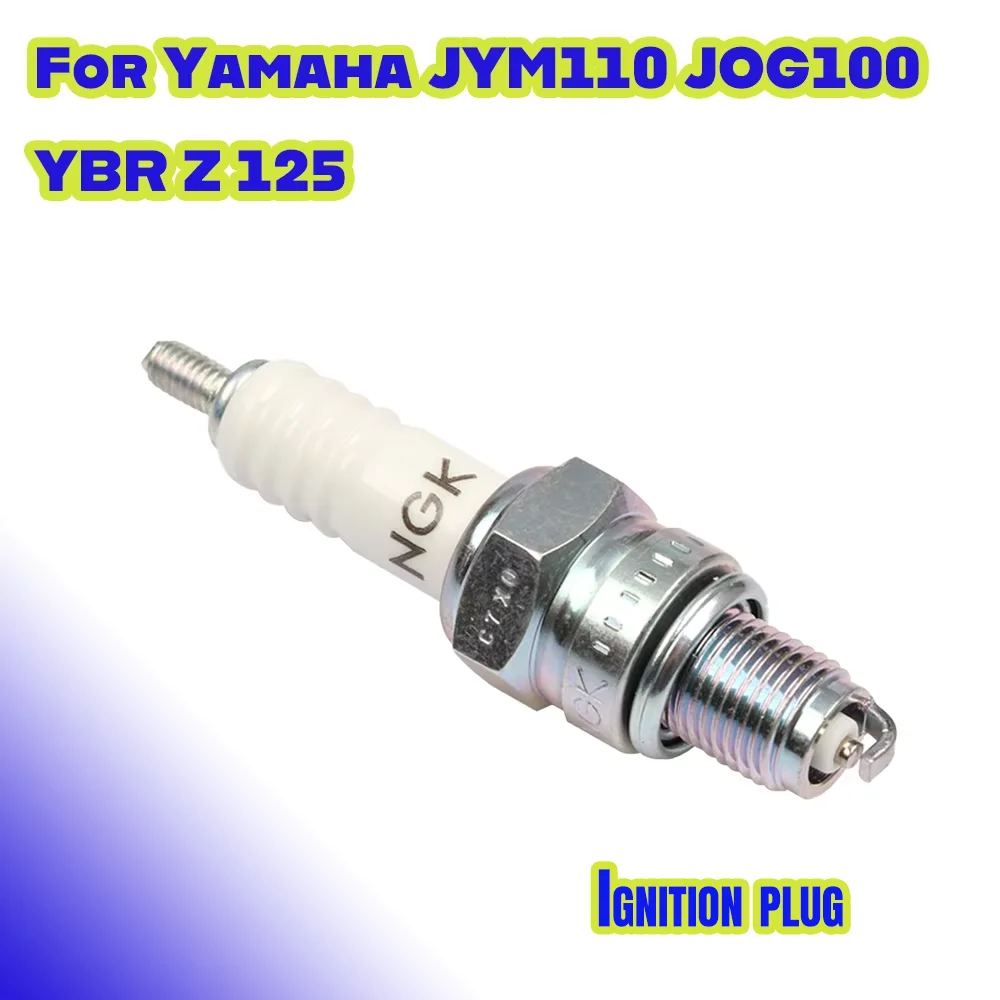 For Yamaha JYM110 JOG100 YBR125 FAZER125 Motorcycle Spark Plug Iridium High Performance Copper Core Enhanced Ignition System