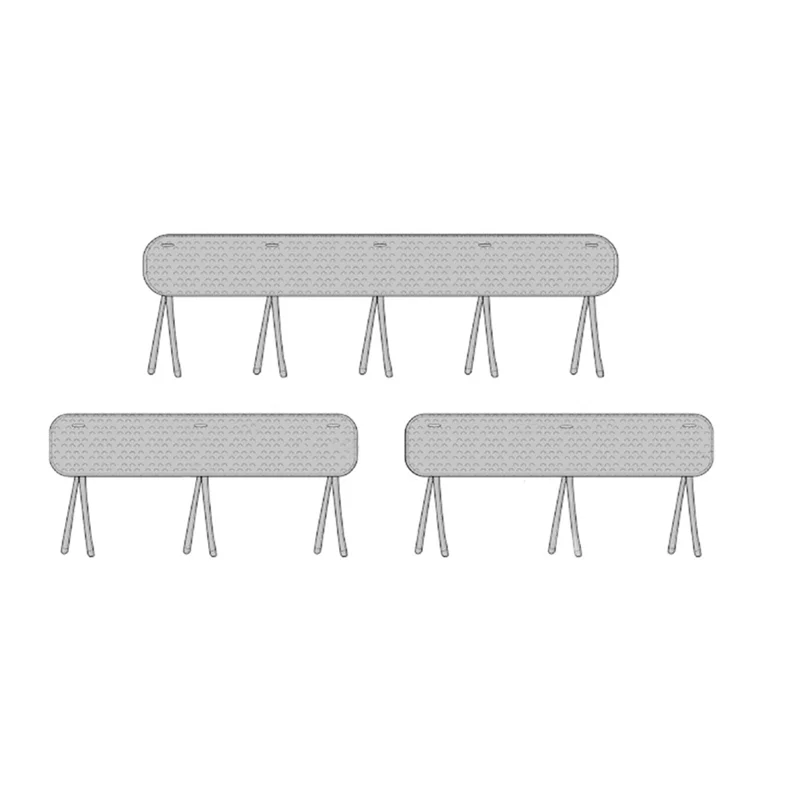 

ABWP-3 Pc Crib Rail Cover For Teething Sets,Reversible Teething Guard,Soft Anti-Collision Strip Corner Cover