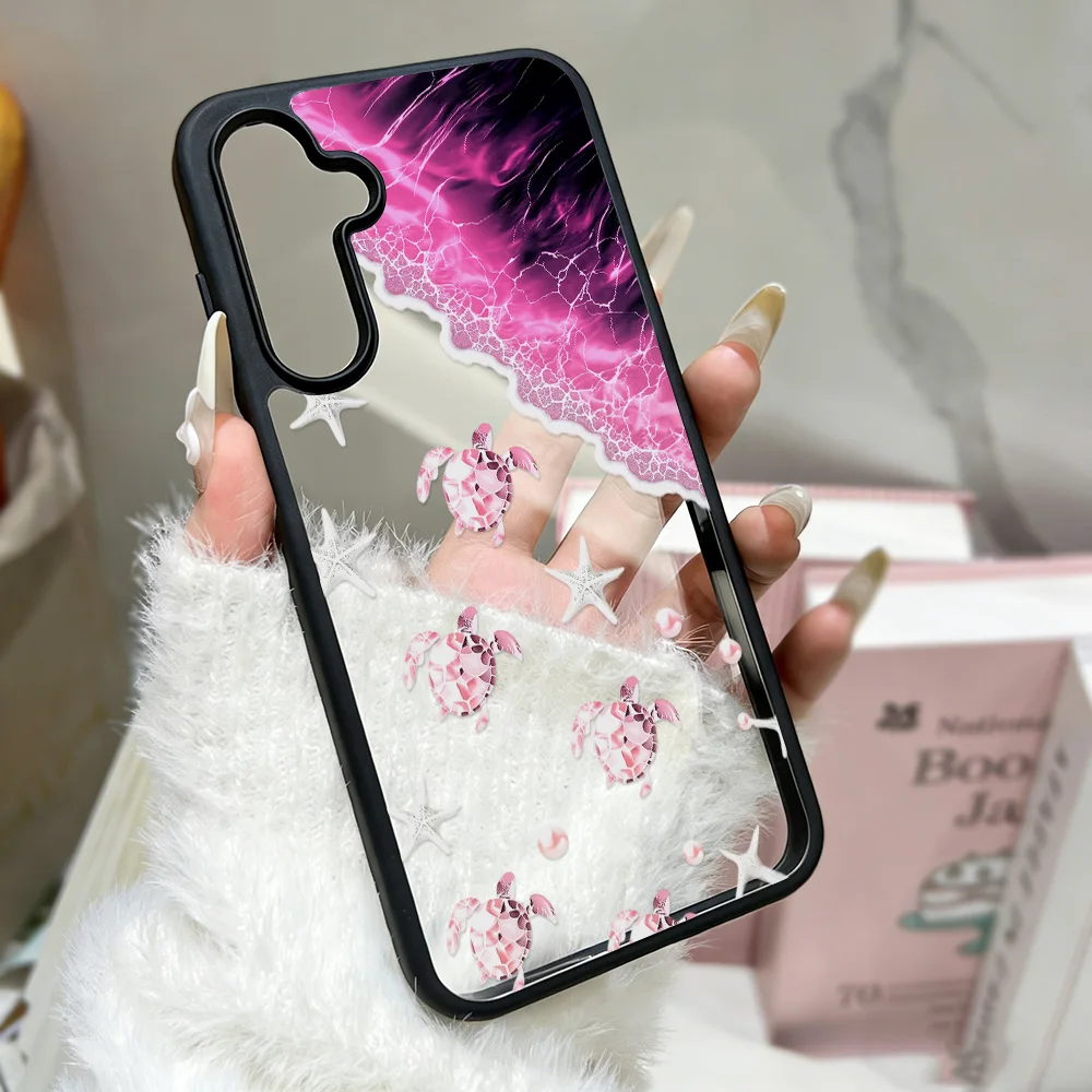 Beach Acrylic Phone Case For Samsung A57 A56 S25 Ultra S26 Ultra A55 A17 A37 A05s S23 FE A06 S24 FE A34 Cover Funda Shockproof