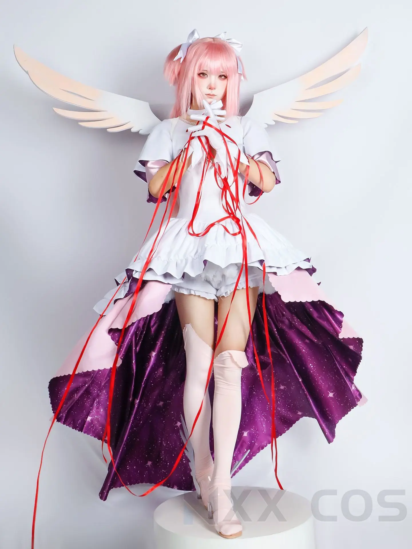 Puella Magi Madoka Magica Kaname Madoka Cosplay Dress Cosplay Costume Golden Role Play Comic Con Hallowmas Wigs Animation Prop