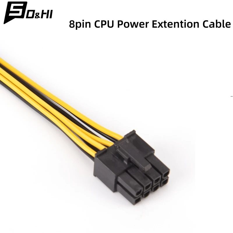 Hot 8 Pin to 8 Pin ATX EPS Male to Female Power Extension PSU Mainboard Power Extension Adapter 8pin CPU Power Extention Cable