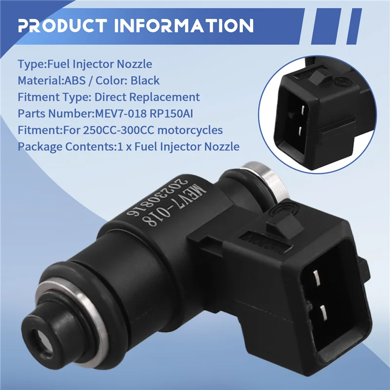 

A33K-MEV7-018 RP150AI Two Holes Motorcycle Fuel Injector Nozzle For 250CC-300CC Motorbike Accessories