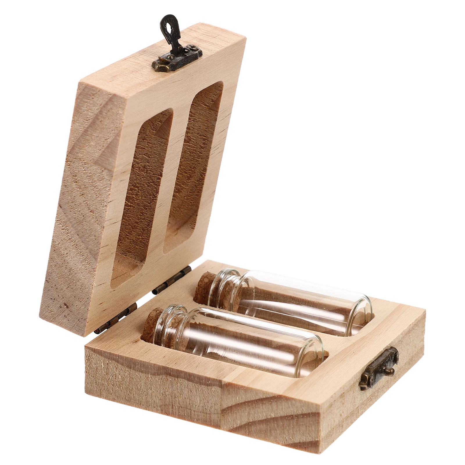 

Fetal Hair Umbilical Cord Preservation Box Wooden Keepsake Storage Bottle for Baby Souvenir Collection Container