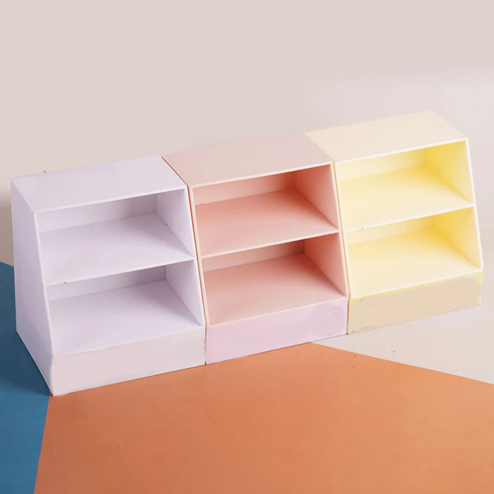 1/12 Scaffale di stoccaggio per snack in miniatura per cartoni animati Supermercato Bevande Piccolo scaffale di stoccaggio Mobili per case delle bambole Scaffale decorativo Giocattolo