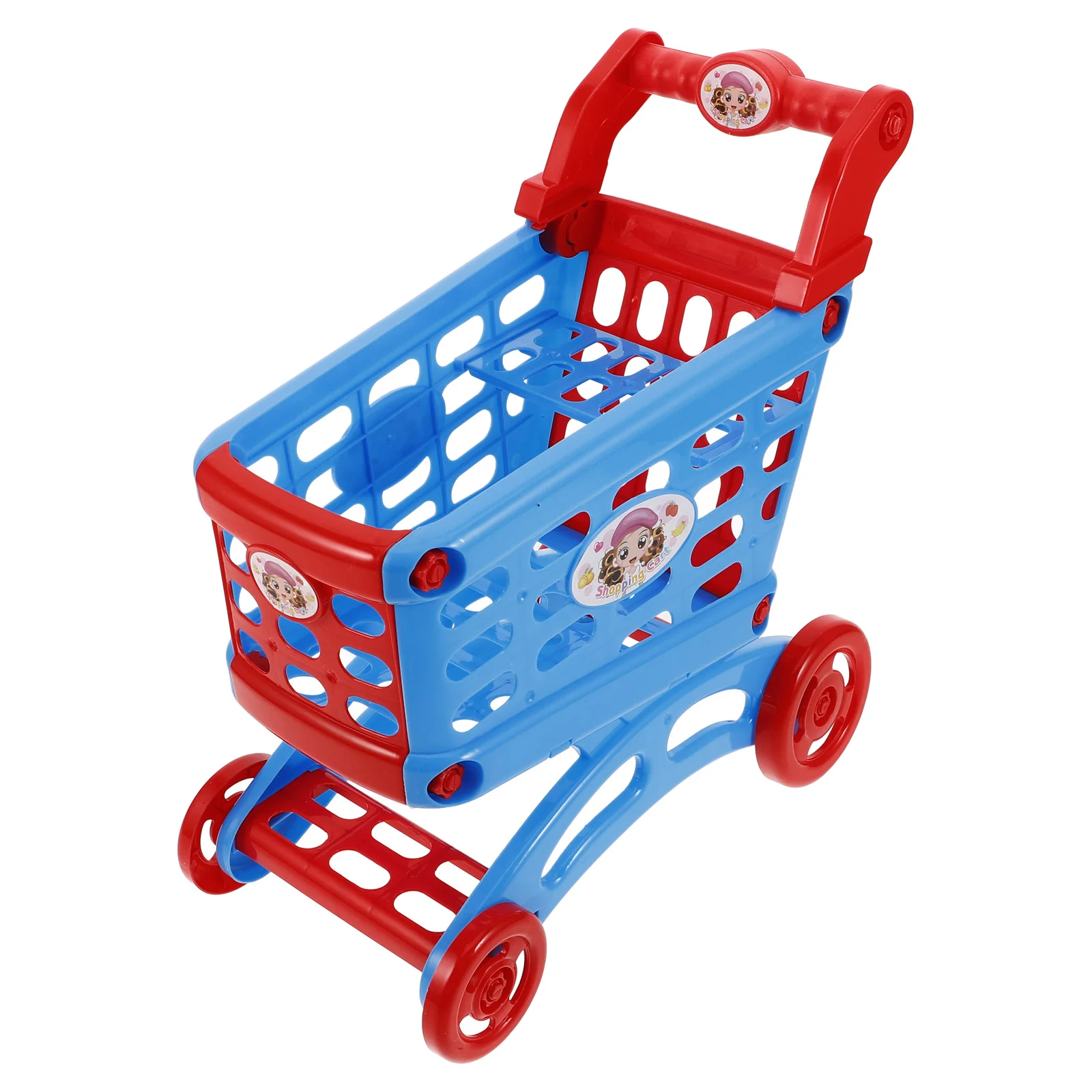 Shopping Cart Toddle Grocery Play Toy Food Toddler Toys Toddlers 1-3 for Basket Kids Store Dollhouse Miniatures