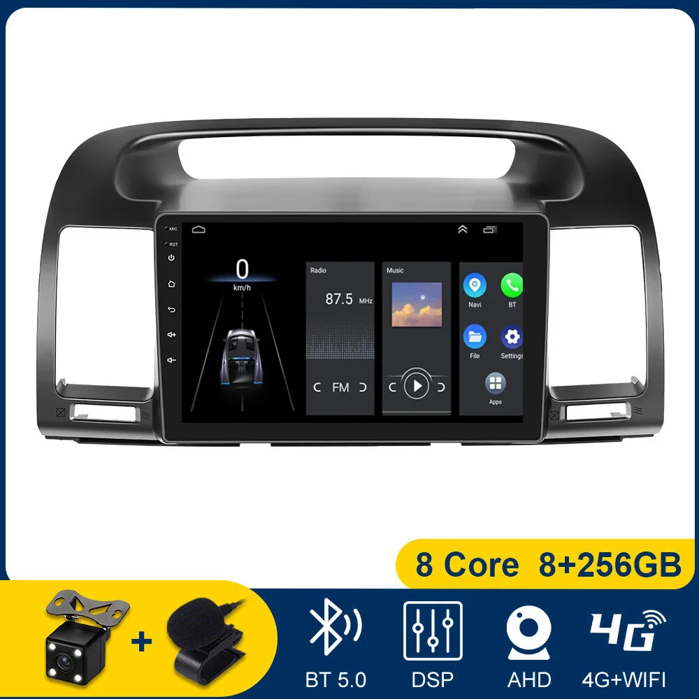 

Wireless CarPlay Android Auto Radio For Toyota Camry 5 VX 30 2001 - 2006 4G+wifi Car Multimedia GPS Navigation 2din autoradio