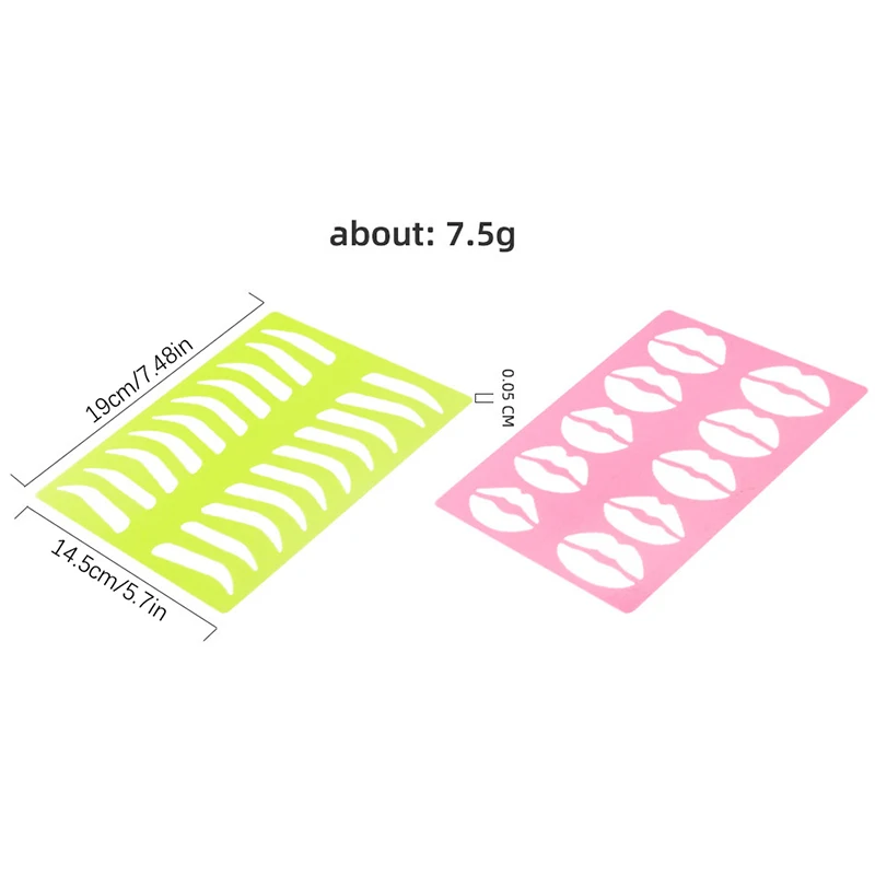 [MP] أدوات شفاه الحواجب العالمية للمبتدئين، قالب حواجب صديق للبشرة، استنسل حواجب موفر للتكلفة للإناث