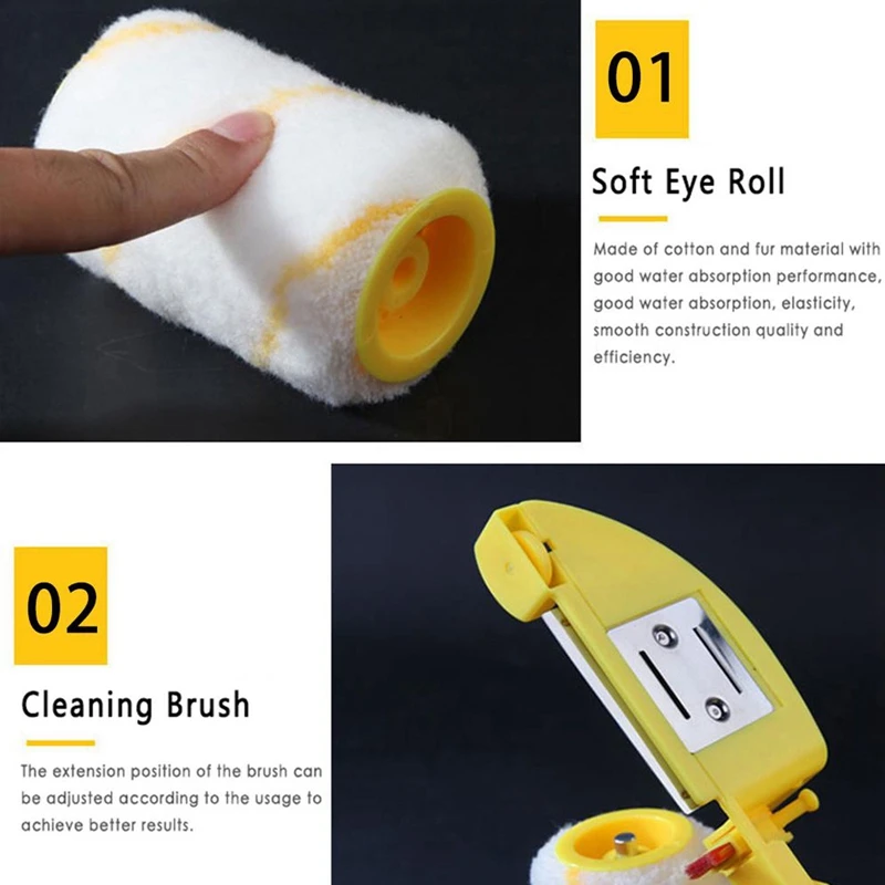 Clean Cut Paint Edger Roller Brush Wall soffitto Door Painting Roller Brush Painting strumenti di bordo per la porta del soffitto della parete