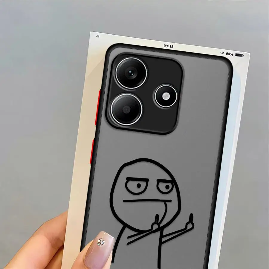 Casing Ponsel untuk Xiaomi Redmi Note 9s 11s 11 12 13 Pro Plus 12S 10s 14 Pro Sampul Lembut Kartun Matchman Lucu Lucu