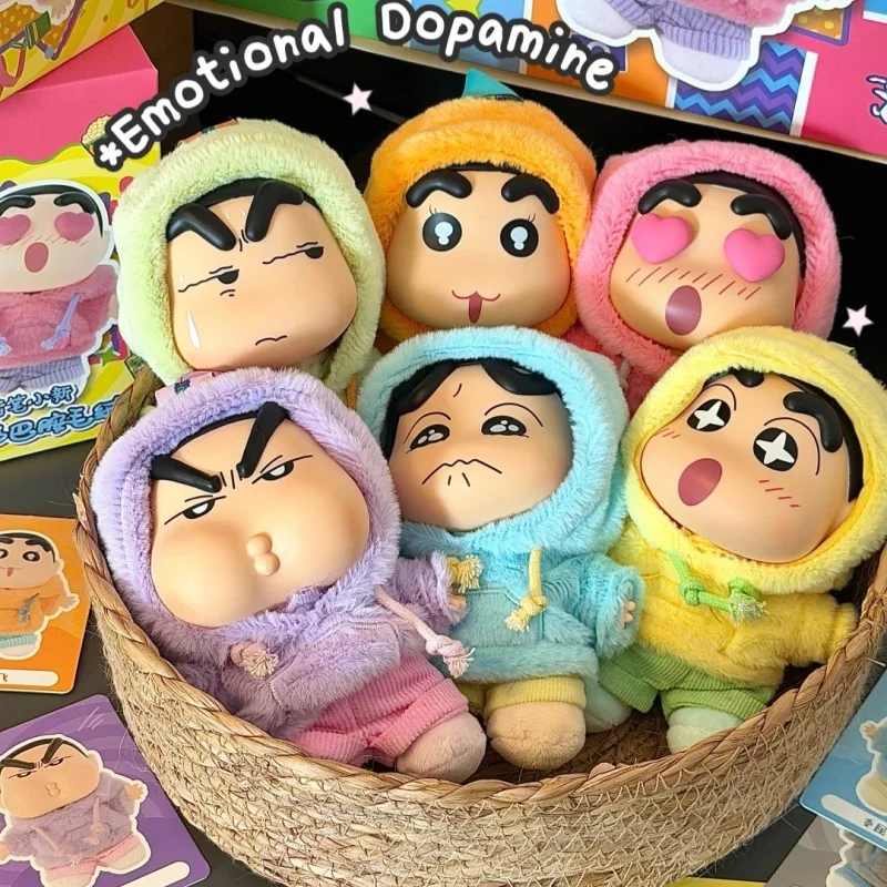 Neue offizielle Crayon Shin-Chan Emotional Dopamin Serie Blind Box Niedlicher Anhänger Trendiges Spielzeug Geburtstagsgeschenk Desktop-Ornament 2025