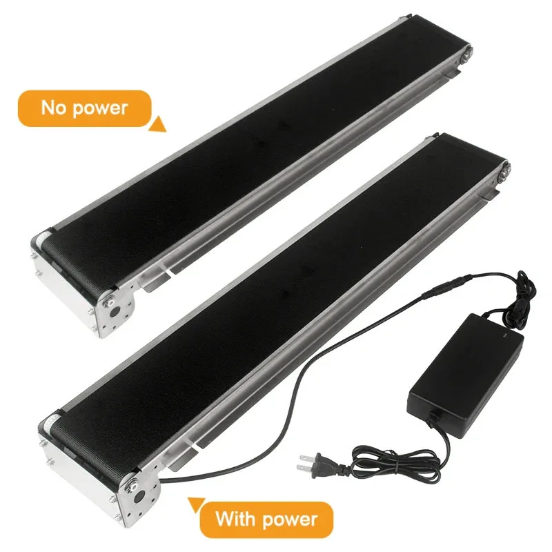 

Stainless Steel Conveyor 460mm 552mm 600mm Mini Conveyor PU Belt Vending Machine 24V Track Cargo Lane Automatic Conveyor Belt