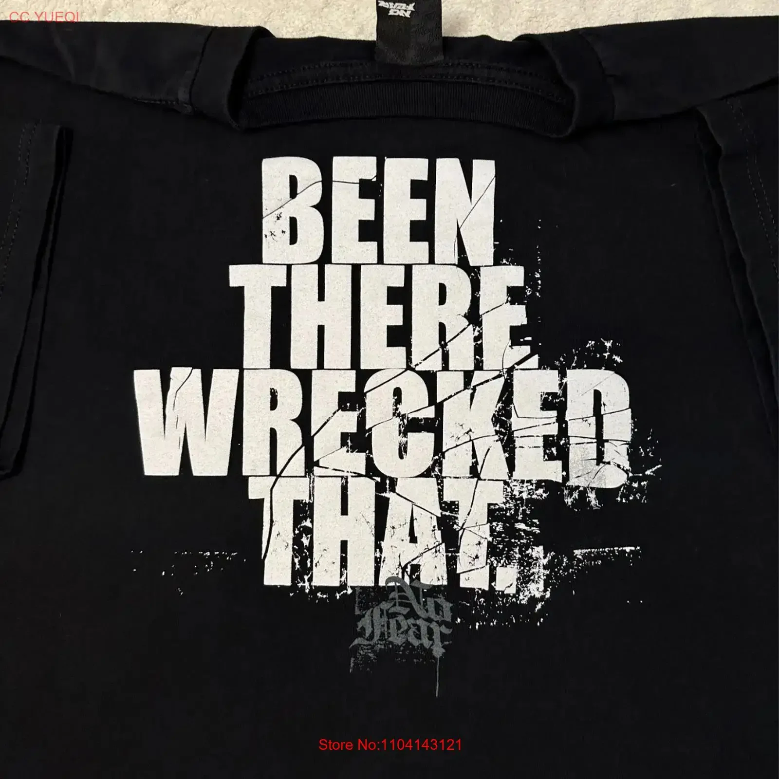 Vintage 1990s Y2K No Fear Streetwear Been There Wrecked That T Shirt XL XXL NEW vintage Washed designer clothes homme fashion