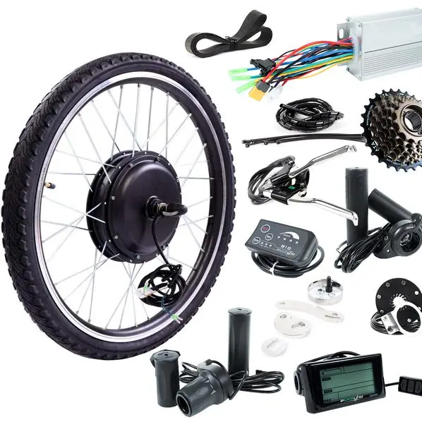 Hoge Prestaties Ebike Kit Dc Motor E Cyclus 350W 500W 1000W 1500W Ebike Conversieset Elektrische E Bike Kit