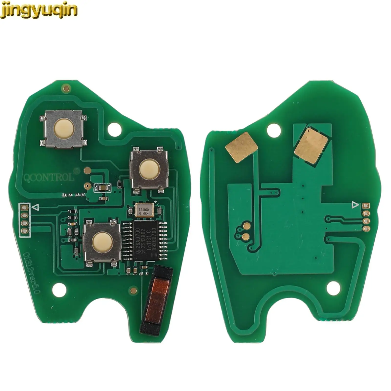 Jingyuqin Remote Car Key Circuit Board 433MHz ID46-PCF7946/PCF7947/4A-PCF7952E Chip For Renault Clio Scenic Kangoo Megane 2/3BTN
