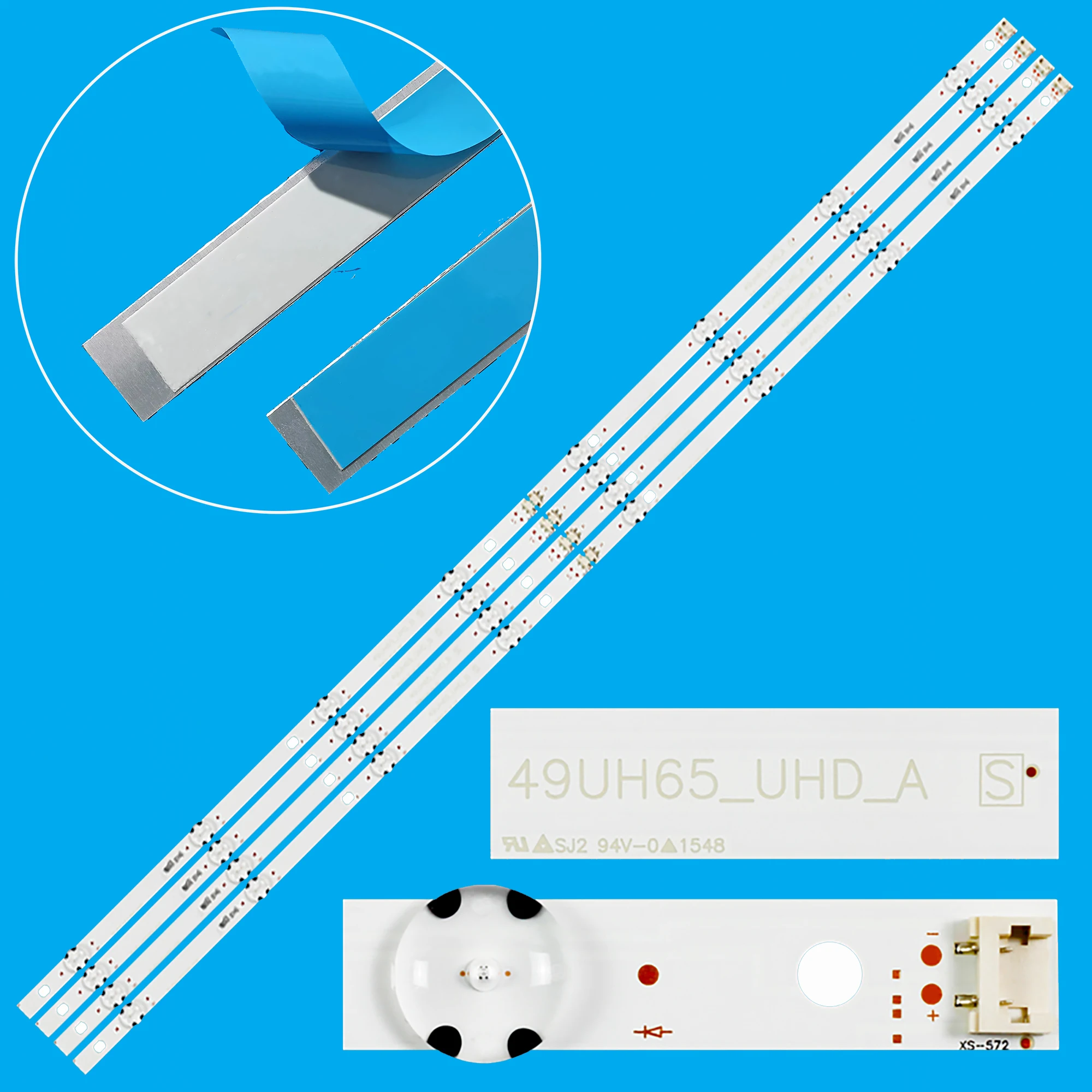 

Лента светодиодной подсветки для 49UH650V 49UH652V 49UH668V 49UH652T 49UH6500 49UH661V HC490DGN-ABRC1-214X 49UH65_UHD_A 49UH65