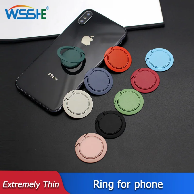 Extremely Thin Finger Ring Grip Luxury Mobile Phone Socket Holder Telephone Car Bracket Stand For Iphone IPad Tablet Accessories