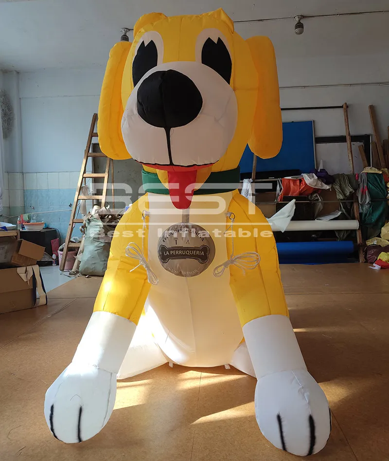 

Giant Inflatable Orange Dog Balloon Model for Park Decorations - Cute Animal Themed Festival Or Event Decoration