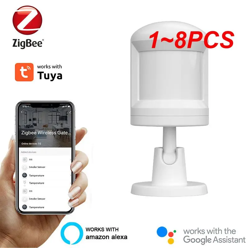 

1~8PCS Smart MINI PIR Motion Detector Sensor Tuya Home Security Protection Smart Life Wireless Remote Status