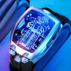 PINDU Engine Wristwatch Mechanical Sapphire Mechanical Watch Seiko Mechanical Movement Sports Car And Watch Classic Combination