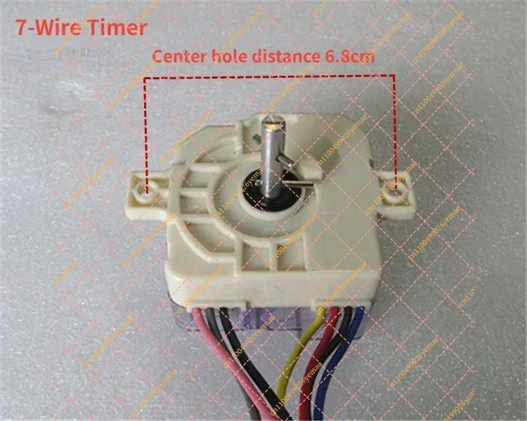 1PCS Universal for all brands of washing machines , semi-automatic double-bar washing machine wash timer timer switch 7-wire