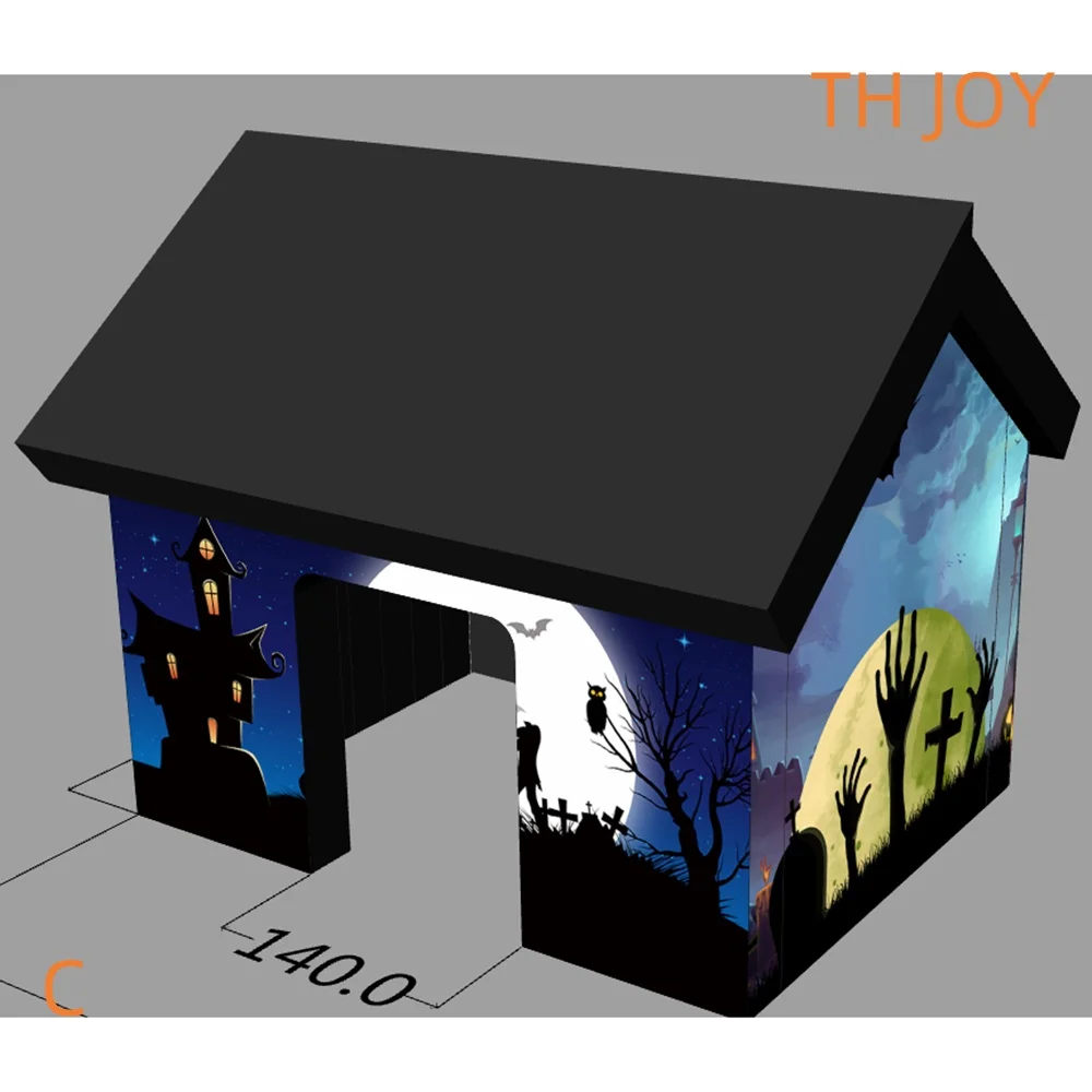 fast air shipping 2025 spooky inflatable haunted house Halloween ghost tent for sale