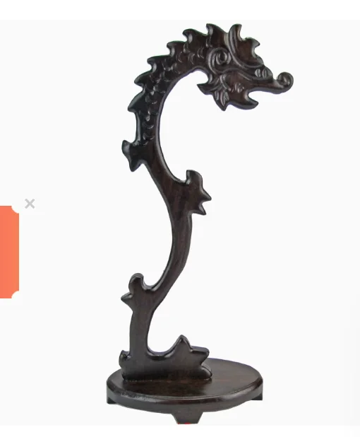 

Wooden carving jewelry display stand,photography prop, chicken wing wood, solid wood carving hanging jade stand, jewelry display