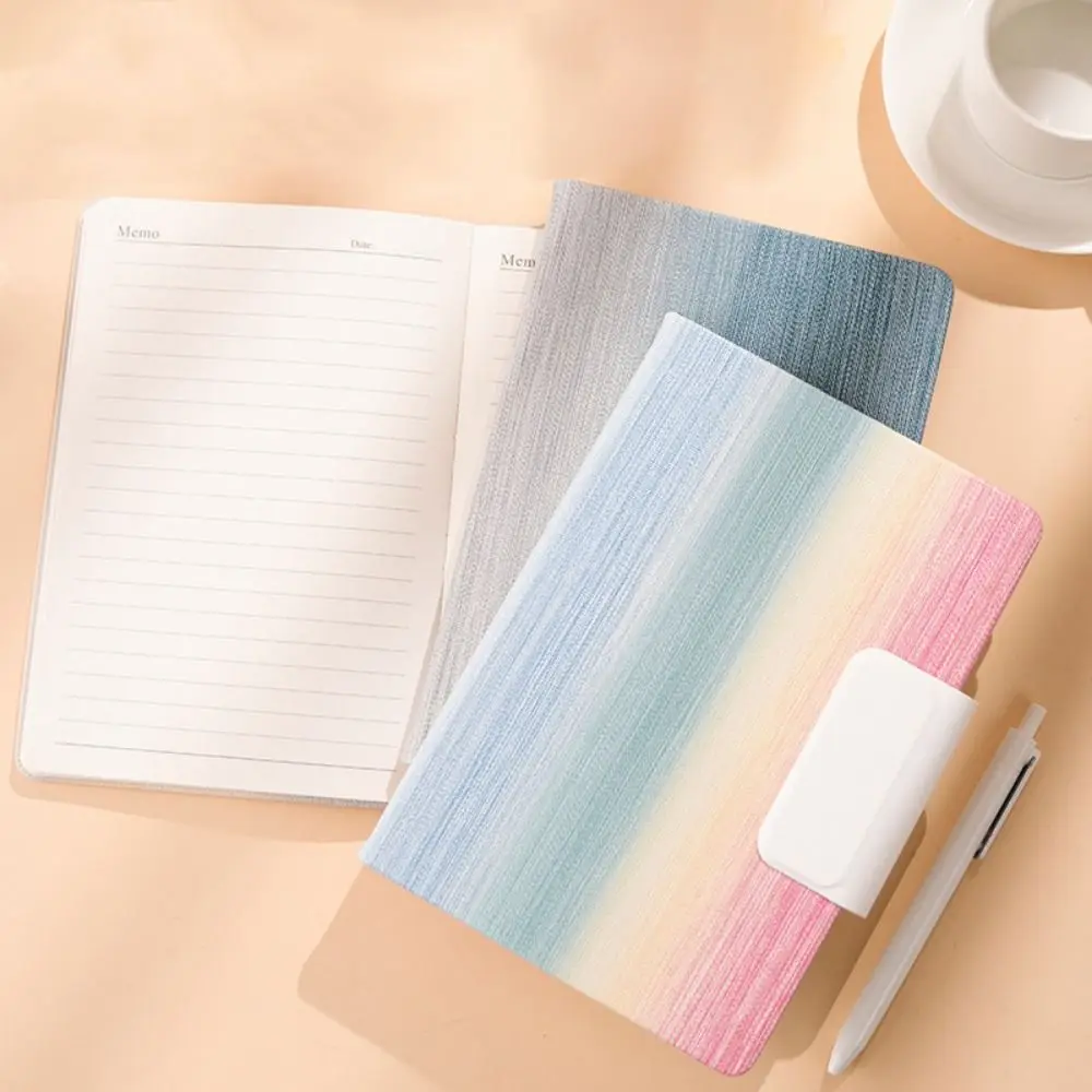 200 Pages A5 Notebook PU Leather Cover with Magnetic Buckle Business Office Notepad Thickened Paper Wear-resistant