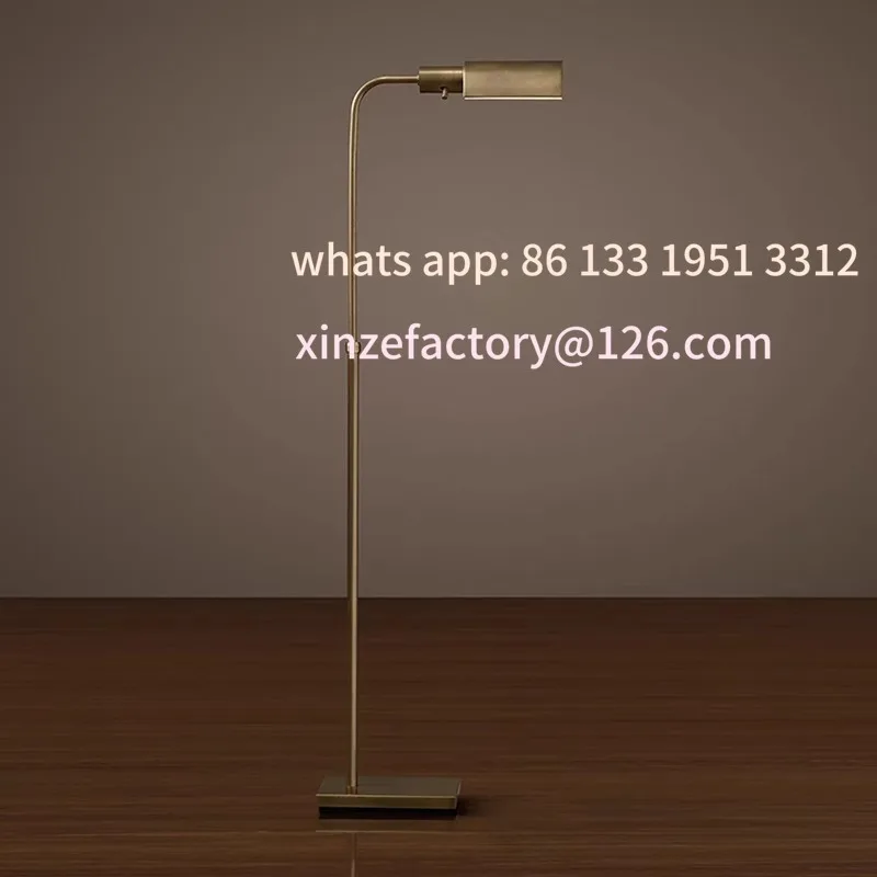 

Customizable Chinese Living Room Floor Lamp Study Light Luxury Advanced Reading Bedroom Vertical French