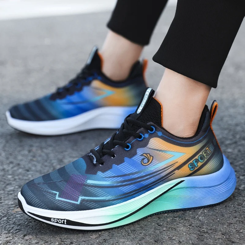 

Men's Running Shoes Spring Summer New Style Breathable Soft Bottom Mesh Surface Casual Sports Shoes Large Size Men's Clothes