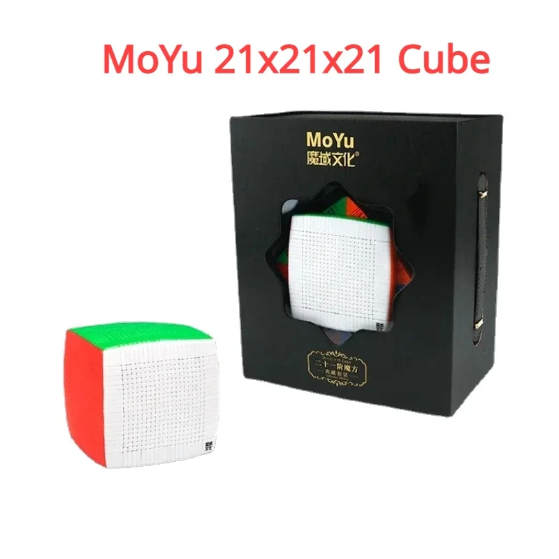 MoYu-Cube Magique de Vitesse Sans Autocollant à 21 Couches, Jouets de Puzzle en Plastique pour Collection, MFJS Meilong, 21x21x21