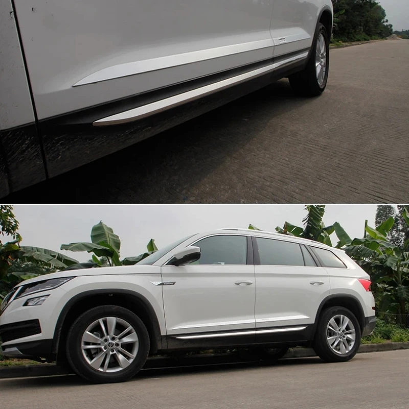 

Outside Door Body Mouldings Bottom Panel Bezel Cover Trim Wheel Arch Decorative For Skoda Kodiaq 2017-2019 2020 Accessories