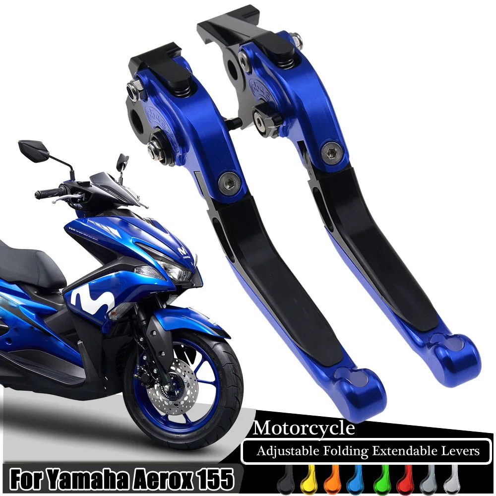 

Motorcycle Front Brake Clutch Levers For Yamaha Aerox 155 2017 2018 CNC Folding Adjustable Retractable Motorcycle Levers Handle