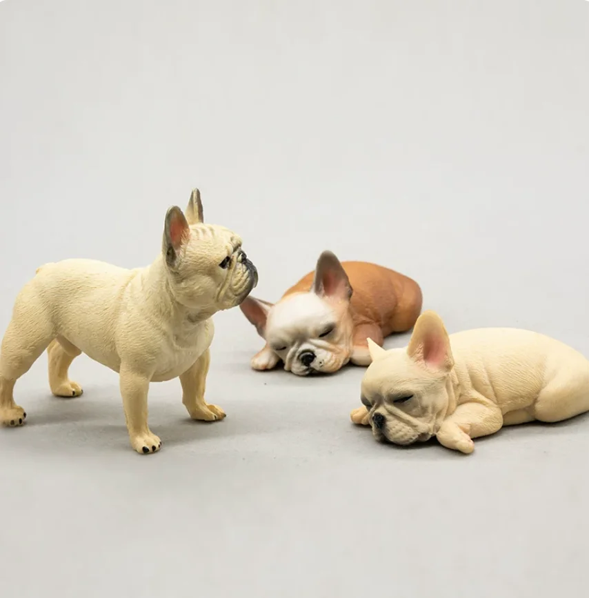 Farm‑Style Puppy Dog Figurine Collection, Animal Model Statues, Desktop & Car Decor Ornament, Nice Present for Children