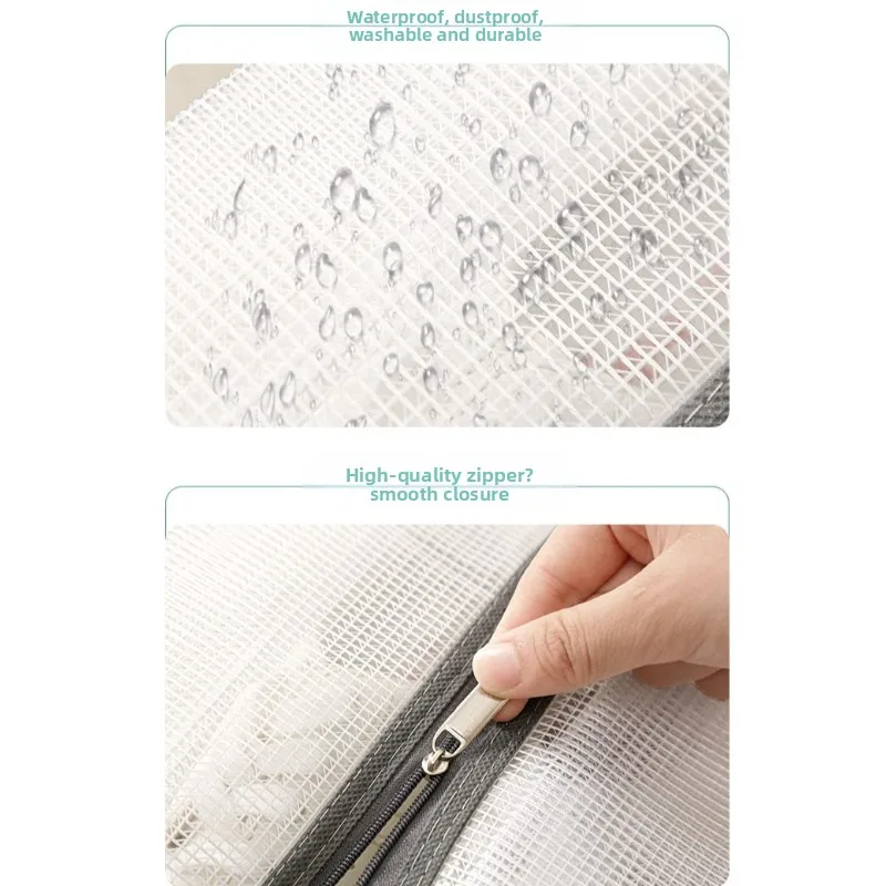 Tall Boot Storage Bags with Clear PVC Window Breathable Dustproof Organizer Prevent Slouching for Knee High Shoes Closet Women view 6