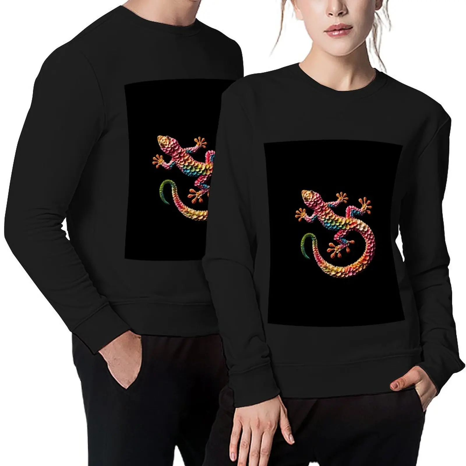 

Floral Fauna Fusion - Lizard 2 Pullover male clothes graphic t shirts men clothes for men mens clothing hooded sweatshirts